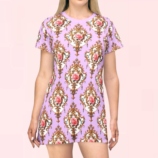 Discover Baroque Rose Diamante Disney 3D Women's T-shirt Dress