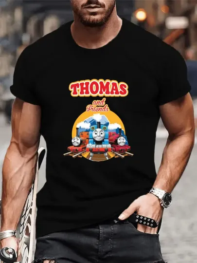 Discover Thomas and Friends Kids' T-Shirt with Classic Cartoon Train Design