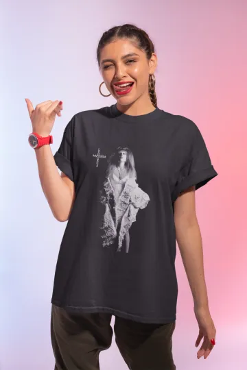 Discover Ld Ga Mayhem T-Shirt, Gothic Pop Art Graphic Tee in Black and White
