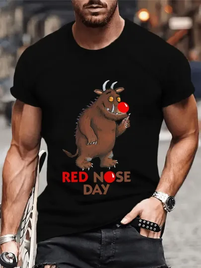 Discover Gruffalo Red Nose Day T-Shirt, Cartoon Comic Relief Tee
