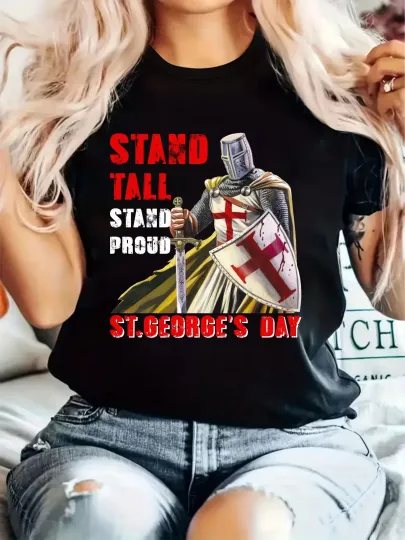 Discover St. George's Day T-Shirt Knights Templar England Unisex Gift Top