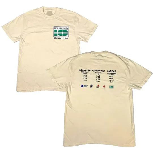 Discover LCD Soundsystem 2023 Tri Boro Tour Double Sided T-Shirt, Unisex, Sizes S-5XL