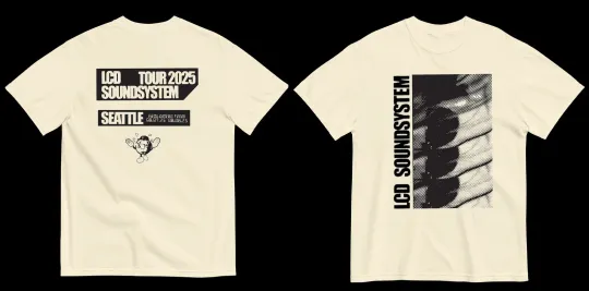 LCD Soundsystem Tour 2025 Seattle Unisex Double Sided T-Shirt