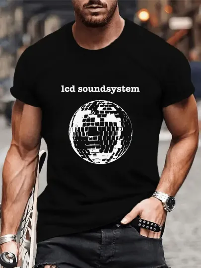 Discover Lcd Soundsystem T-Shirt, Glitterball Disco Ball Tee