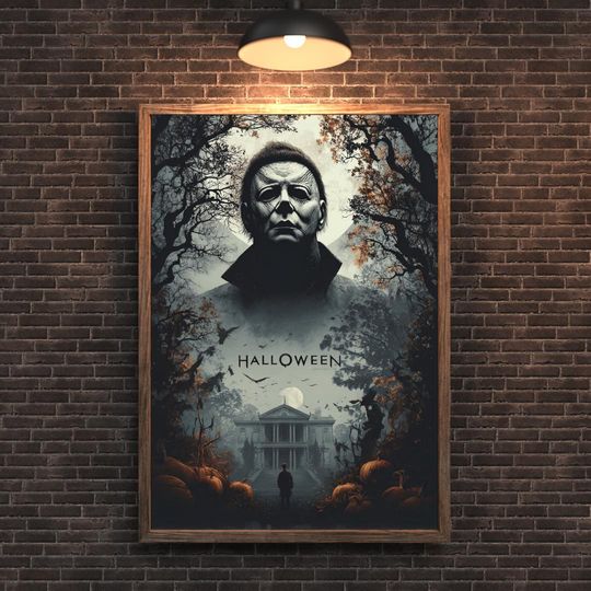 Discover Halloween Movie Poster | Michael Myers Wall Art | Horror Movie Print | Scary Halloween Decor | Classic Horror Film Poster