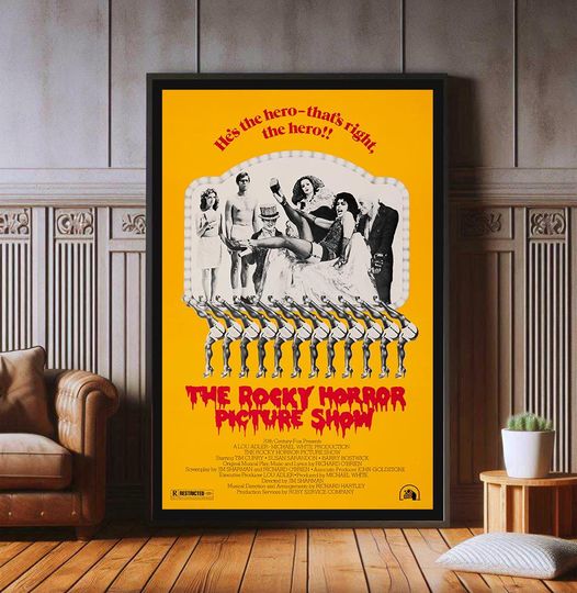 1975 The Rocky Horror Picture Show Poster, Popular Poster Prints for Wall Aesthetic Decor