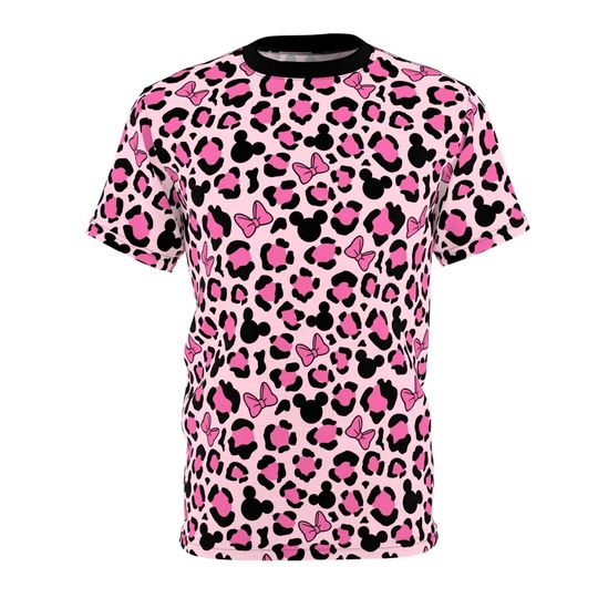 Minnie Mouse Leopard Disney 3D T-Shirt, Disney World Cosplay Shirt