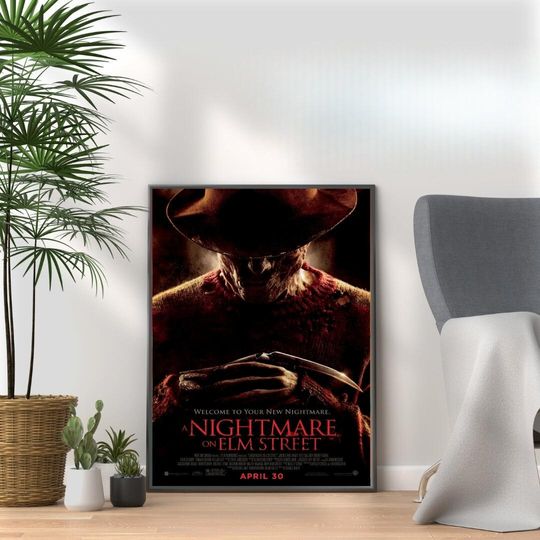 Freddy Krueger Horror Movie Poster: Nightmare on Elm Street Print