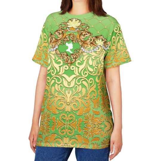 Tiana Ornate Disney 3D T-Shirt, Disney Cartoon Shirt