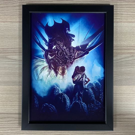 Discover Aliens Movie Poster Art: Framed Sci-Fi Horror Decor