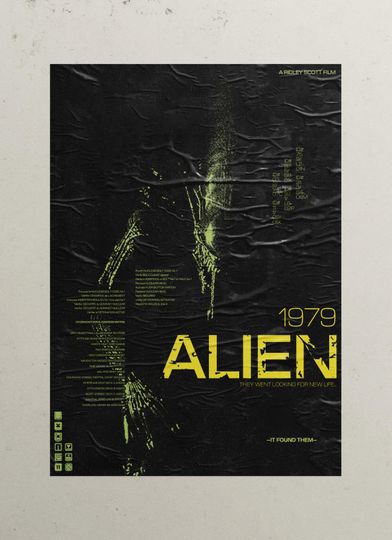 Discover Alien Movie Poster: 1979 Sci-Fi Horror Film Print
