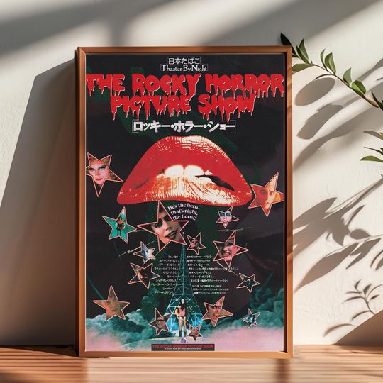 The Rocky Horror Picture Show Movie Poster, Handmade Canvas Art
