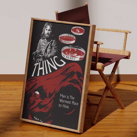 Discover The Thing (1982) Vintage Movie Poster - Horror - Classic - Film Fans - Home Decor