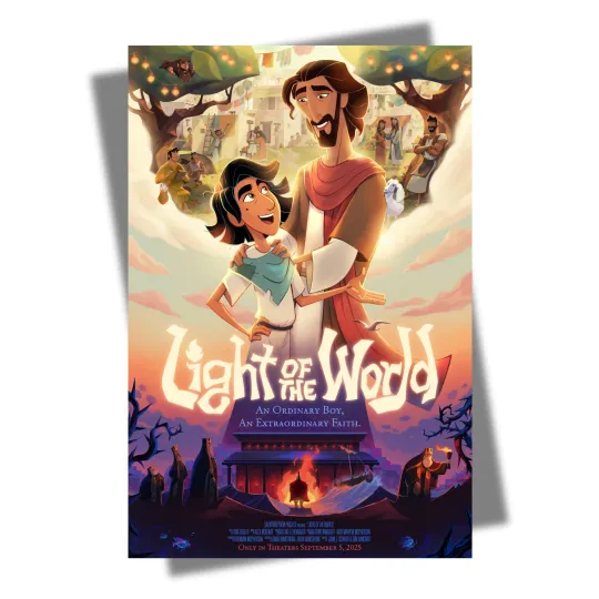 Discover Light of the World Movie Poster Summer 2025 Christian Animation  T380