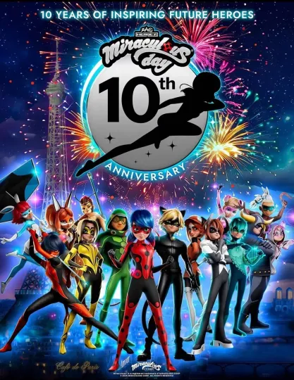 Discover Miraculous 10th anniversary poster 24x36