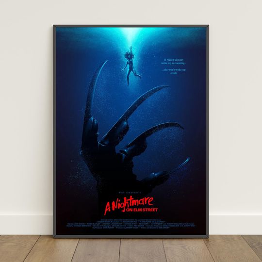 A Nightmare on Elm Street Poster | Freddy Krueger Wall Art | Movie Print