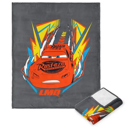 Discover Disney Pixar Cars LMQ Lightning McQueen Fleece Blanket