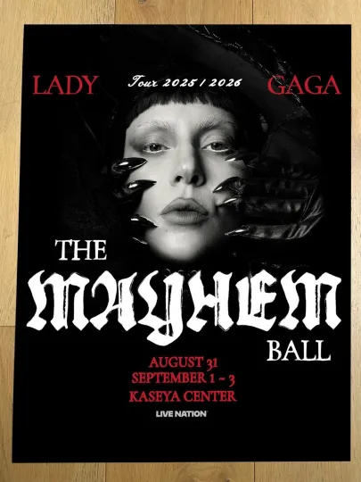 The Mayhem Ball Tour 2025 2026 August 31st September 1st 3 Kaseya Center Poster