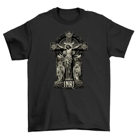 Discover Gothic 83 Jesus on the Cross T-Shirt Unisex Printed Design