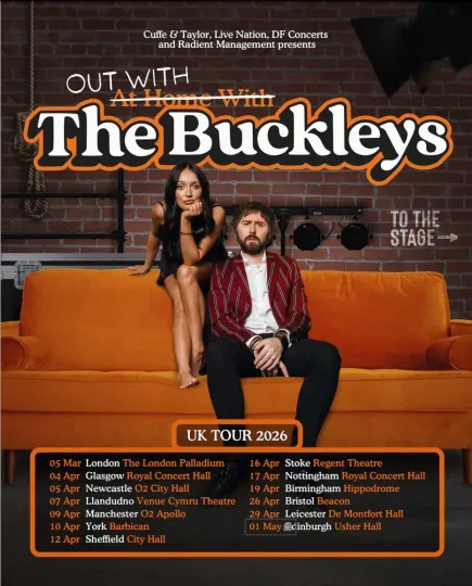 Discover The Buckleys Tour UK 2026 Poster