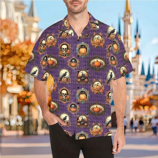 Discover Vintage Halloween Disney Hawaiian Shirt