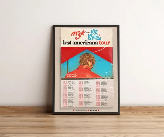 Machine Gun Kelly The Lost Americana World Tour 2026 Poster