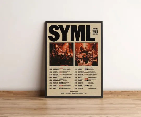 Syml Nobody Lives Here Tour 2025 2026 Poster