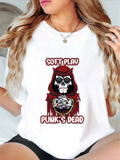 Discover Soft Play Punk's Dead Graphic Unisex T-Shirt