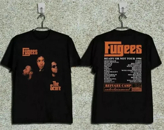 1996 Fugees The Score Ready Or Not Tour Double Sided T-Shirt