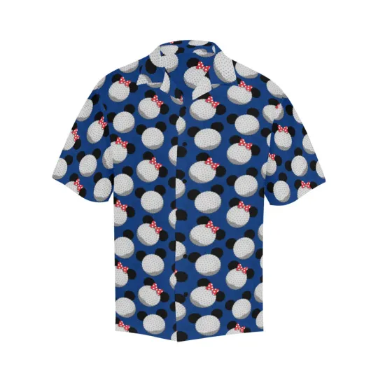 Discover Disney Mickey Epcot Experimental Prototypes Blue Hawaiian Shirt