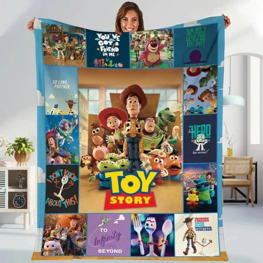 Discover Personalized Disney Pixar Toy Story Blanket,  Toy Story Fleece Blanket
