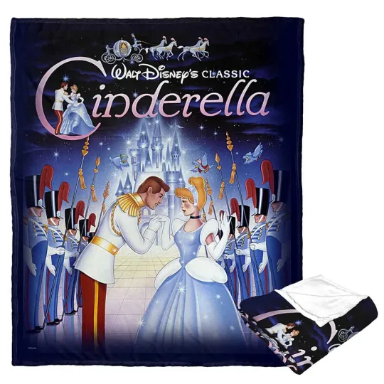 Discover Disney Princesses Cinde Poster Fleece Blanket