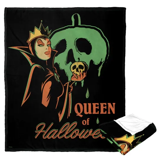 Discover Disney Snow White & 7 Dwarfs Villains Queen Of Halloween Fleece Blanket
