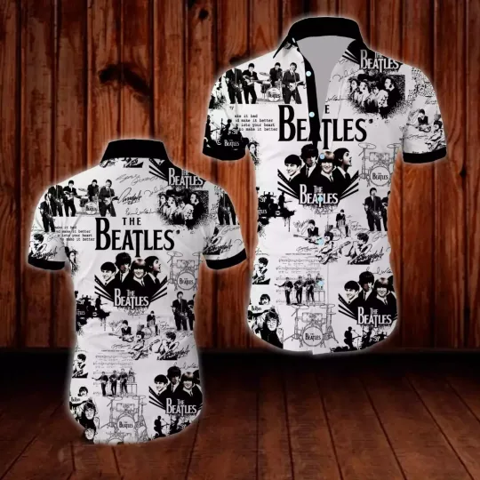 The Beatles Rock And Roll Summer band hawaiian shirt