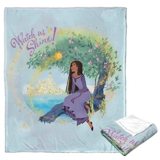 Discover Disney Wish The Bright Side Watch Us Shine Fleece Blanket