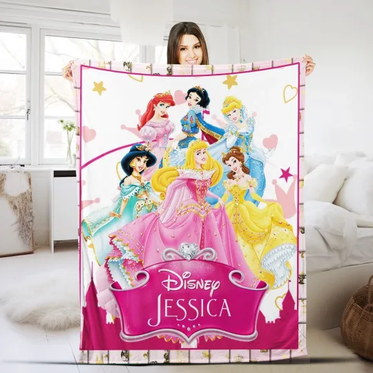 Disney Princess Blanket Disney Princesses Plush Fleece Blanket