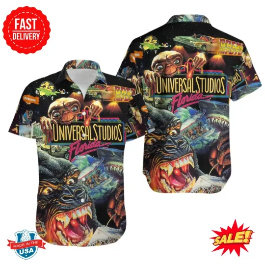 Discover Monster Universe 3D All Over Printed Hawaiian Shirt, Summer Vacation Hawaiian