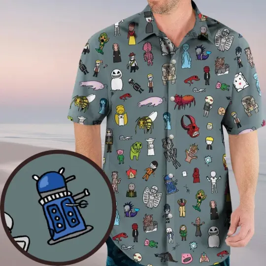 Disney The Races Of Doctor Who Alien Species Hawaiian Shirt