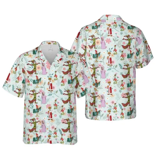 Discover Disney The Fox And The Hound Floral Hawaiian Shirt