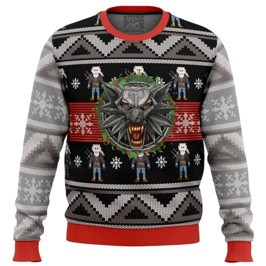 Discover The Witcher 2 Ugly Christmas Sweater Perfect Gift for Fantasy Fans