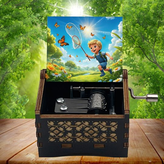 Nice Gift Ideas Little bugs fly Hand Cranked or Wind Up  Music Box