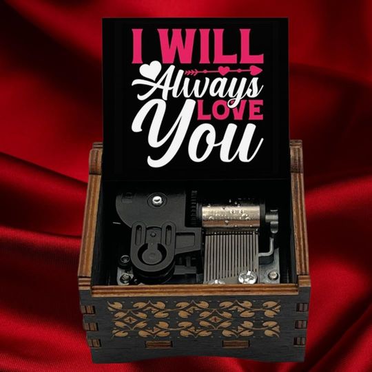 Discover I Will Always Love You Music Box: Birch Wood Souvenir