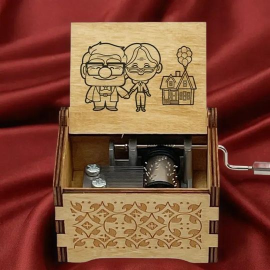 Nice Custom Gift Ideas for Wife and Love Ones - Up Married Life Hand Cranked or Wind Up  Music Box