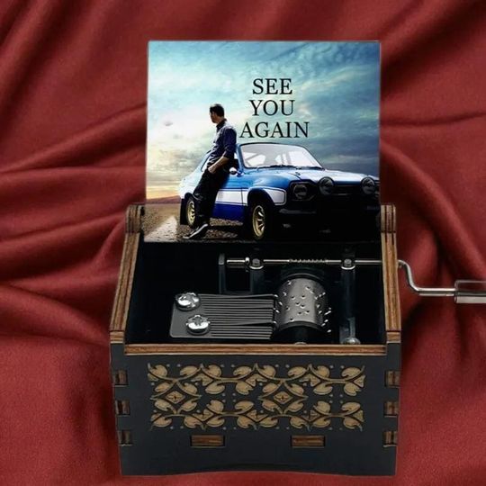 Discover See You Again Music Box: Fast & Furious Birch Wood Souvenir