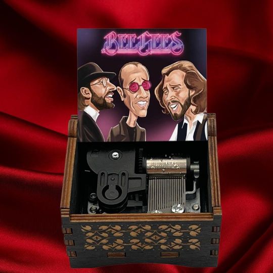 Bee Gees Music Box: "How Deep is Your Love" Birch Wood 18-Note
