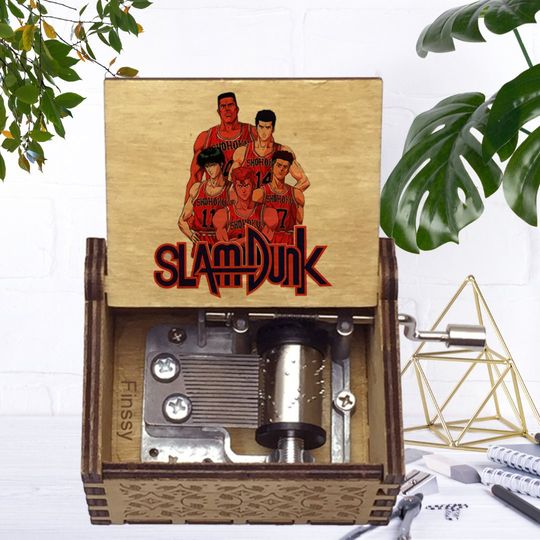 Discover Slam Dunk Anime Music Box: Birch Plywood, 18-Note Movement