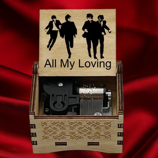 The Beatles Music Box: All My Loving Birch Plywood Wind-Up