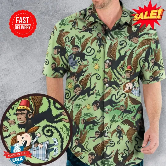 Discover Flying Monkeys The Wizard Of Oz Hawaiian Shirt