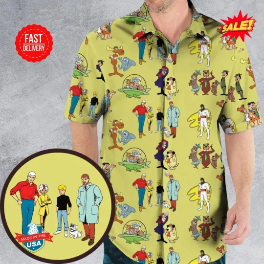 Discover 60s Cartoon Characters Hawaiian Shirt