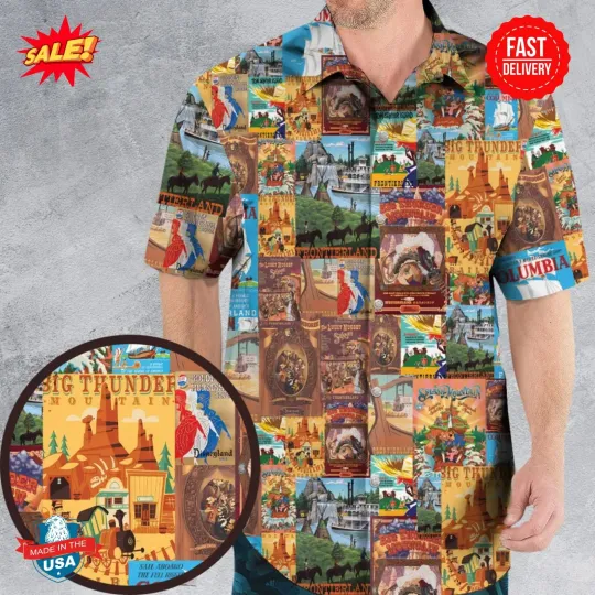 Discover Big Thunder Mountain Frontierland Hawaiian Shirt